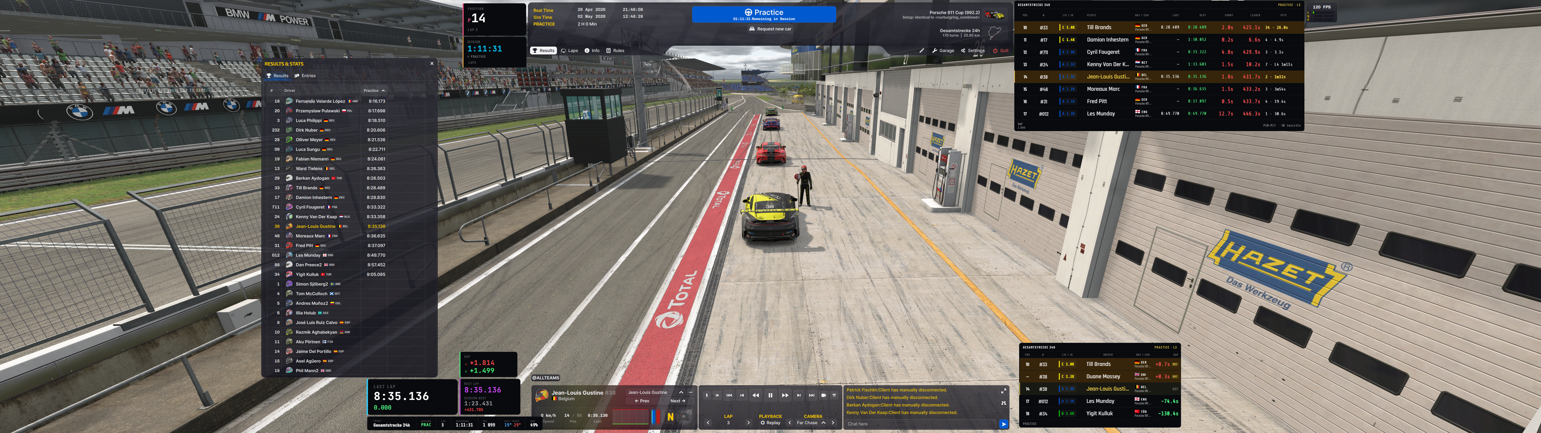 Simple Racing Overlay pit lane